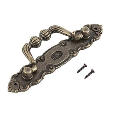 Imagem de elegante,4 pacotes de maçaneta de porta de móveis de ferro, padrão de leão, gaveta, maçaneta de porta, para casa de ferragens, decoração faça você mesmo, armário de gaveta, armário