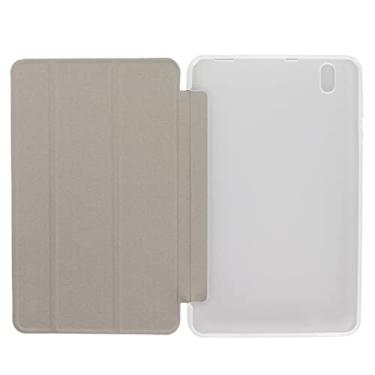 Imagem de Estojo para Tablet, materiais PU e TPU Design de Ajuste Macio Confortável Ultra Fino Elegante Simples TPU Capa Protetora para Smile 1 Tablet(Prata)