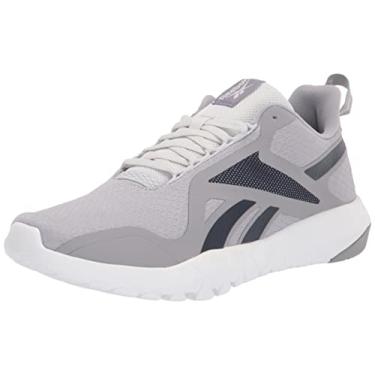 Imagem de Reebok Tênis masculino Flexagon Force 3.0 Wide, Cinza frio/vetor azul-marinho, 40