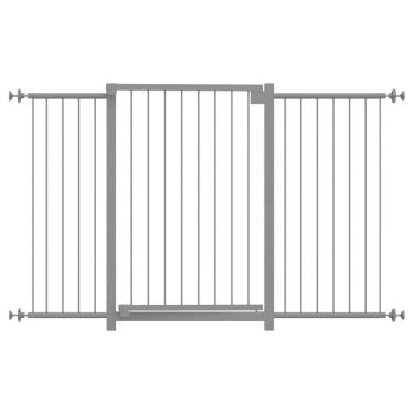 Imagem de Grade Portão Pet Bebê Divisor Ambiente 113 A 118 Cm Preto