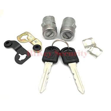 Imagem de RI-KEY SECURITY - Novo conjunto de trava de porta lateral para motorista e passageiro para Chevrolet Silverado 2001-2006