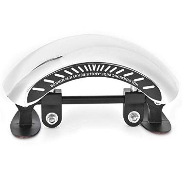 Imagem de Qiilu Motorcycle Rearview Mirror, 180 Degree Wide Angle Safety Rear View Mirror Blind Spot Side Mirror for Motorcycle Cruiser Sport Bike Street Bike Scooter