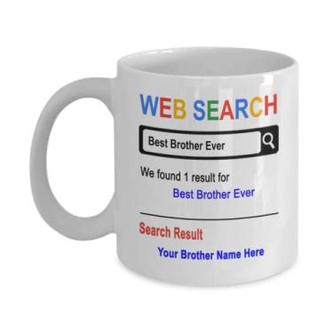 Imagem de Caneca Brother personalizada, caneca melhor irmão, caneca de irmão, presentes de irmão, presente para irmão de irmão, ideia de presente de cesta de natal de aniversário de irmão, caneca personalizada de irmão