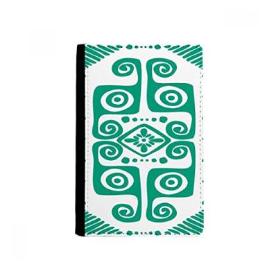 Imagem de Carteira verde abstrata biologia peixe passaporte titular notecase burse capa cartão bolsa, Multicolor