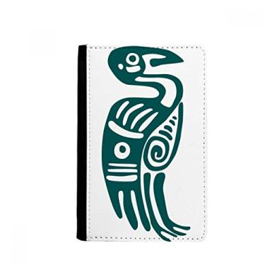 Imagem de Totems do México Eagle Civilização Antiga Porta Passaporte Notecase Burse Carteira Capa Cartão Bolsa, Multicolor
