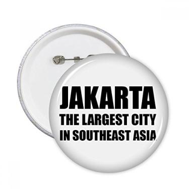 Imagem de Broche redondo de Jakarta para decoração de 5 peças