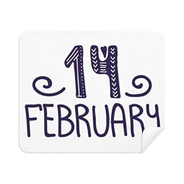 Imagem de DIYthinker 14 February Love Quote Pano de limpeza de escrita à mão 2 peças de tecido de camurça