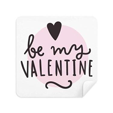 Imagem de DIYthinker Be My Valentine Rosa Citação, Estilo Pano de Limpeza de Tela Tecido Camurça 2 Peças