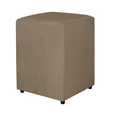 Imagem de Puff Quadrado Decorativo Para Sala Suede Cores - DS Estofados