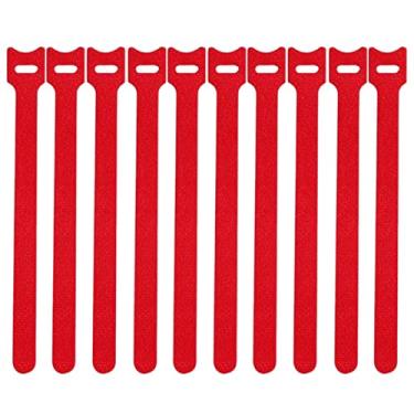 Imagem de Correias de cabo - Orelhas de gato em forma de T Cord Wrap - Correias de organização de cabo de etiqueta mágica Gerenciamento de fio para organizar casa, escritório e data centers Purble