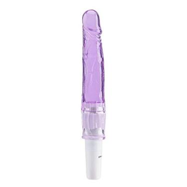 Imagem de Vibrador Dildo Massageador Fino Anal 21cm (Roxo)