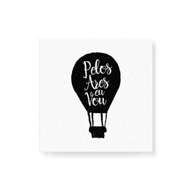 Imagem de Arte Maníacos Quadro Decorativo em Tela Canvas Pelos Ares eu Vou - 30x30cm
