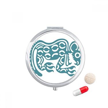 Imagem de Porta-comprimidos Mexico Totems Animal Mexicano Civilização Caixa de armazenamento de remédios