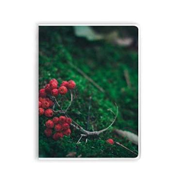 Imagem de Caderno de pasta de goma com estampa florestal de frutas vermelhas da ciência natureza