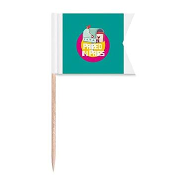 Imagem de Sinalizadores de palitos de dente suaves para mulheres, amantes de deusas, marcação de rotulagem, para festas, bolos, alimentos, queijos