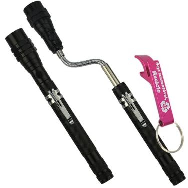 Imagem de Lanterna de LED Telescópica Flexível 3 LEDS com Imã Preto + Chaveiro CBRN16273