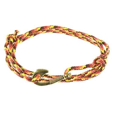 Imagem de West Coast Paracord — Pulseiras masculinas ajustáveis com âncora náutica e anzol – Disponível em uma variedade de acabamentos e cores – Feito de corda de nylon