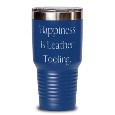 Imagem de Ótimo presente de ferramentas de couro, ferramentas Happiness is Leather Tooling, presente útil de 850 g para amigos