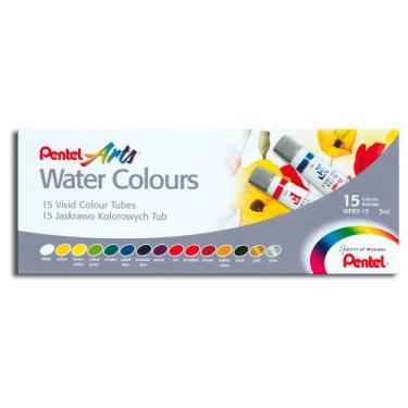 Imagem de Tinta Aquarela Pentel Arts Water Colours Com 15 Cores (Wfrs-15)