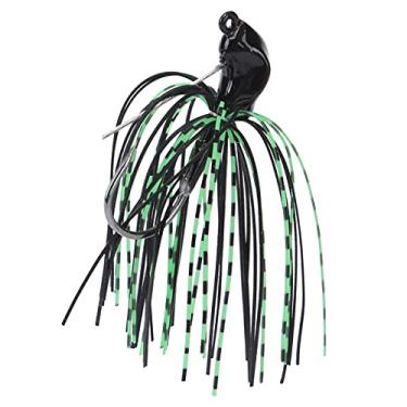 Imagem de 01 Saia de guarda-chuva, isca de peixe, isca de peixe, robalo, isca de pesca, isca de pesca antipendurar, saia inferior para água doce lagoa (preta)