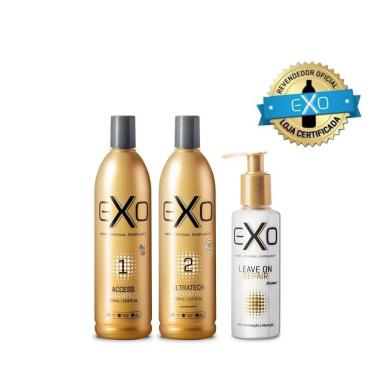 Imagem de Kit Exoplastia Alisamento 2x500ml + Leave On Repair 140ml