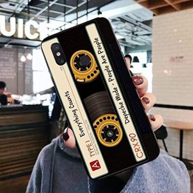 Imagem de Capa de telefone estilo retrô de fita cassete para Xiaomi mi 5 6 8 9 10 lite pro SE Mix 2s 3 F1 Max2 3, A8, para Xiaomi Note10lite