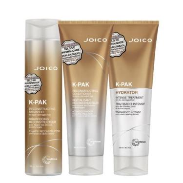 Imagem de Kit Triplo Joico K-Pak Smart Release (Shampoo, Condicionador E Máscara