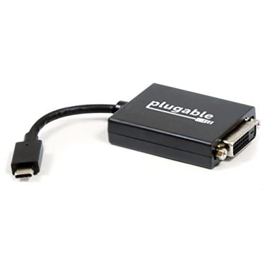Imagem de Plugable Adaptador USB C para DVI – Conecte seu laptop USB-C a uma tela DVI de até 1920 x 1200 – Compatível com PCs Mac e Windows de 2017 e posteriores