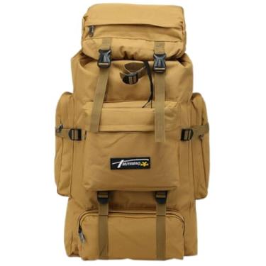 Imagem de Mochila Cargueira Muito Grande 80 lts Reforçada Impermeável - Caqui