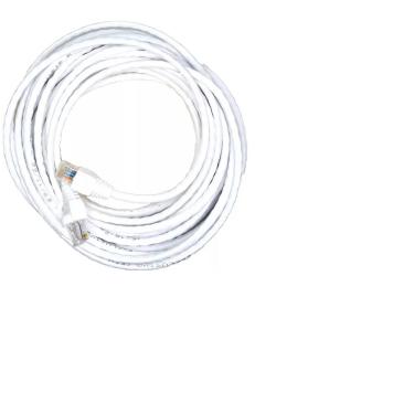 Imagem de Cabo De Rede Internet Branco Montado 50 Metros Crimpado Aproveite!!