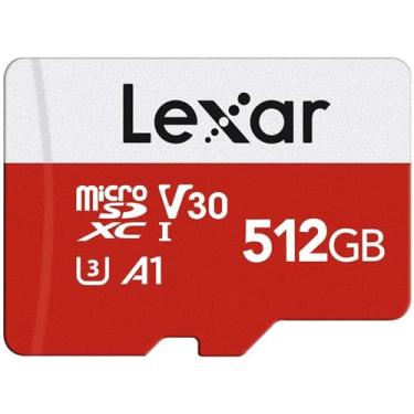 Imagem de Lexar Cartão Micro SD de 512 GB, cartão de memória microSDXC UHS-I Flash com adaptador