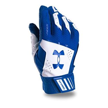 Imagem de Under Armour Luvas de beisebol masculinas Yard, azul-real (400)/azul-real, pequena/média