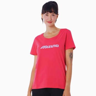 Imagem de Camiseta T-Shirt Feminina Casual Mizuno Basic Vermelha MNFAS3650