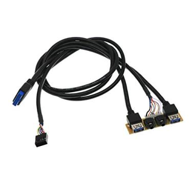 Imagem de Yoetaun Placa-mãe USB3.0+USB2.0 Placa E/S Cabo interno HUB Cabo de alta extensão para PC Computador para C Game Cable Ethernet