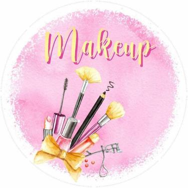 Imagem de Painel Redondo 3D Sublimado Maquiagem Frd-3965