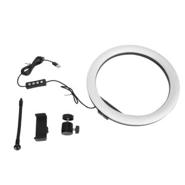 Imagem de Luz de preenchimento para fotografia Luz de preenchimento para tripé, luz circular LED com rosca de 1/4 de polegada 162 LED com contas de luz economizadora de energia Luz circular com suporte