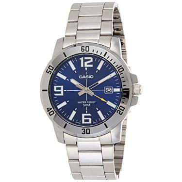 Imagem de Casio Relógio masculino de quartzo com pulseira de resina, TBA, 5 (modelo: MTP-VD01D-2BVCF)