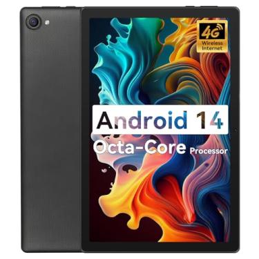 Imagem de Lville Tablet, tablet Android 14, tablet Android Octa-Core, 8 (4+4) RAM 32 ROM Tablet Android, tablet de 10 polegadas com, câmera dupla, carregamento rápido (preto)
