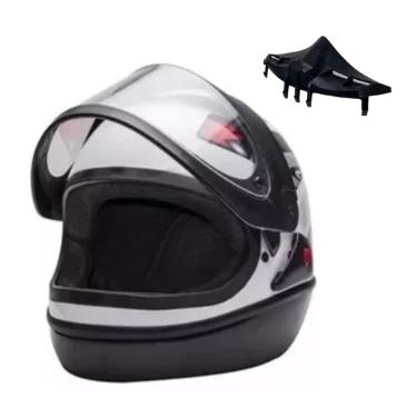 Imagem de Capacete San Marino Automático Branco Com Narigueira