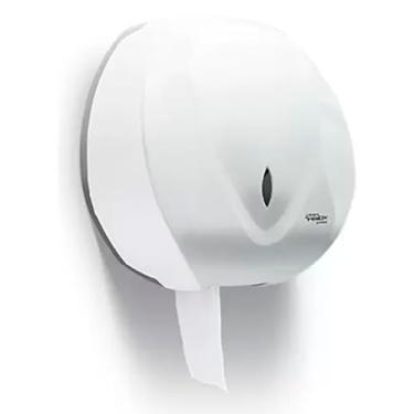 Imagem de Dispenser Suporte Porta Papel Higiênico Rolão 300m / 500m Velox Branco