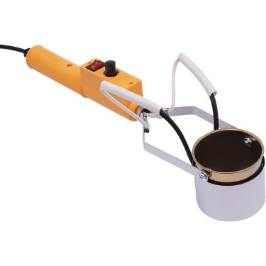 Imagem de Pote de derretimento de chumbo Pote de derretimento elétrico de estanho de 300 W Pote de solda portátil 3kg / 6,6 libras Pote de derretimento de chumbo para moldes de peso de pesca Moldes de