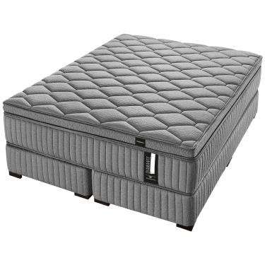Imagem de Conjunto Box Super King Molas Ensacadas Americanflex Diamante 193x203x72cm