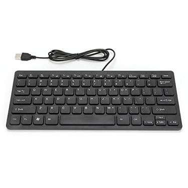 Imagem de Teclado de 78 teclas, teclado portátil com fio USB, teclado para jogos, teclado de laptop de mesa para escritório doméstico