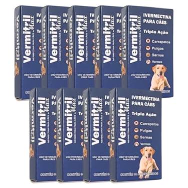 Imagem de Vermitril - Antipulgas E Carrapatos 36 Comprimidos Mastigáveis 40 À 60kg