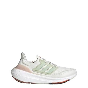 Imagem de adidas Tênis de corrida feminino Ultraboost 23, Linho verde/marrom-maravilha, 8.5