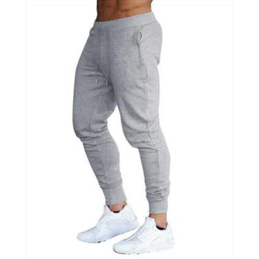 Imagem de KIT 03 CALÇAS MOLETOM MASCULINA JOGGER SLIM FIT BÁSICA LISA-Masculino