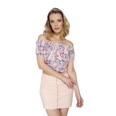 Imagem de Cropped Ombro a Ombro Estampado Handbook-Feminino