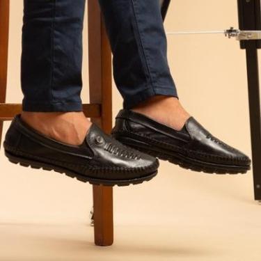 Imagem de Mocassim Casual Masculino Sapatilha Casual em Couro Legitimo-Masculino
