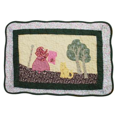 Imagem de Tapete Patchwork Banheiro Cozinha Camponesa 100% Algodão 61x42cm