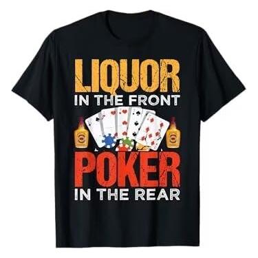 Imagem de Camiseta Liquor in The Front Poker in The Rear, Preto, GG